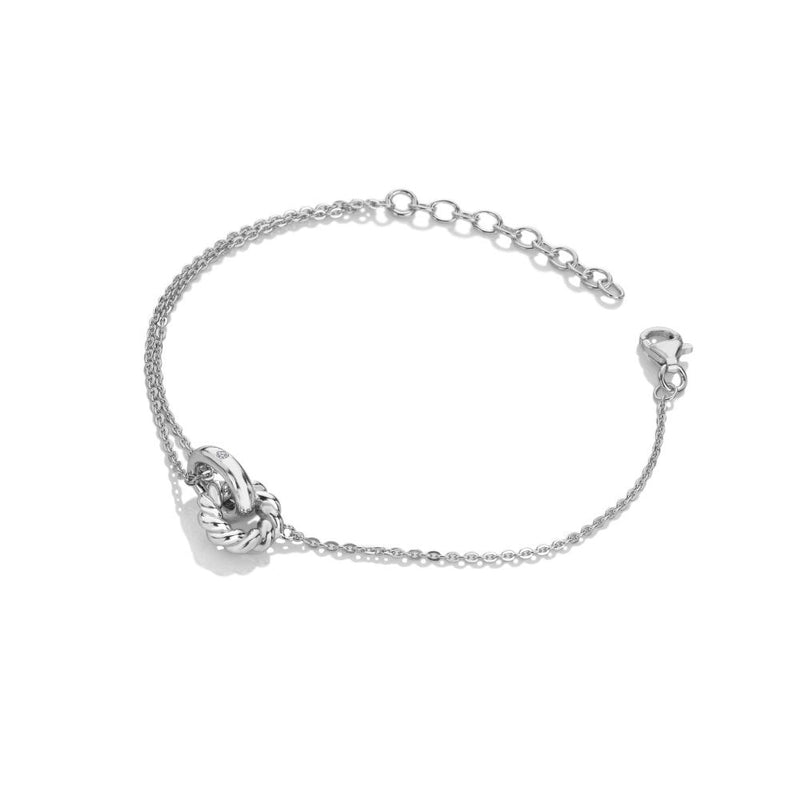 Hot Diamonds Silver Willow Rope Bracelet DL692