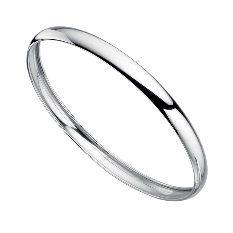 Silver Plain Bangle Engravable