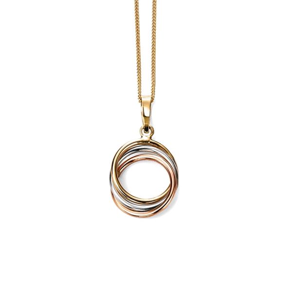 Elements 9ct 3 Tone Pendant GP984