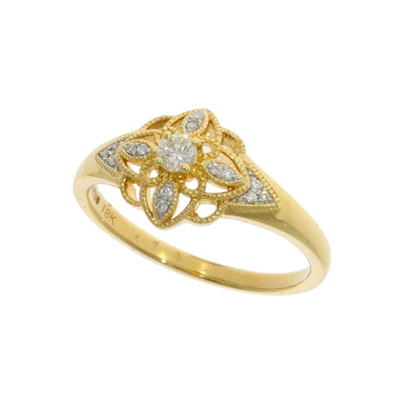 18ct Gold Diamond Dress Ring