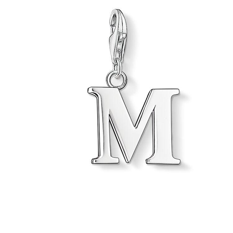 Thomas Sabo Silver Letter M Charm 0187-001-12