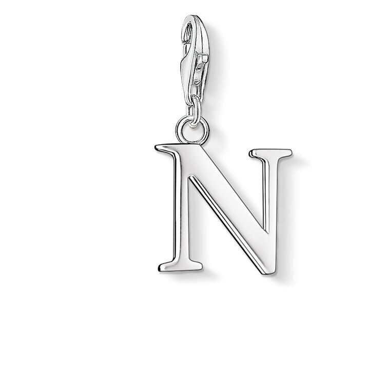 Thomas Sabo Silver Letter N Charm 0188-001-12