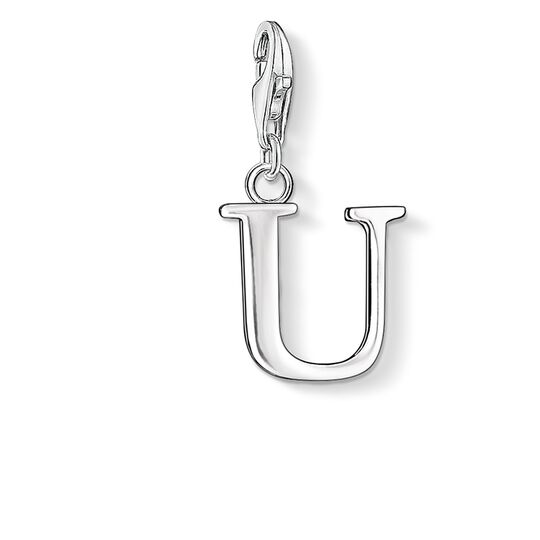 Thomas Sabo Silver Letter U Charm 0195-001-12