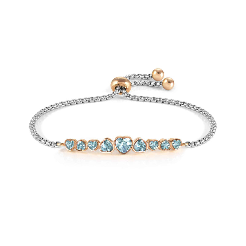 Nomination Milleluci Colour Heart Light Blue Bracelet 028011-006