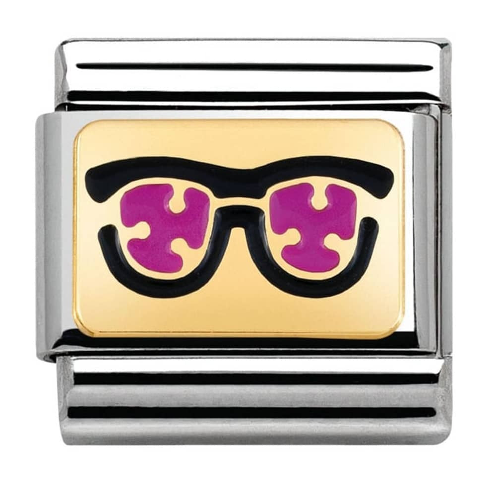 NOMINATION CLASSIC Gold Pois Pink Sunglasses Charm 030284/04