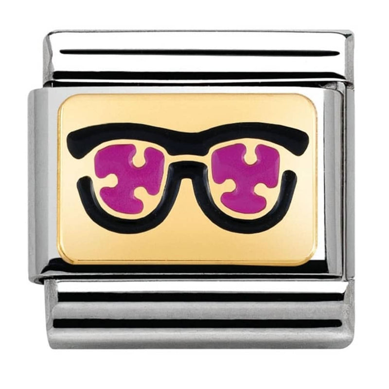 Nomination CLASSIC Gold Pois Pink Sunglasses Charm 030284/04