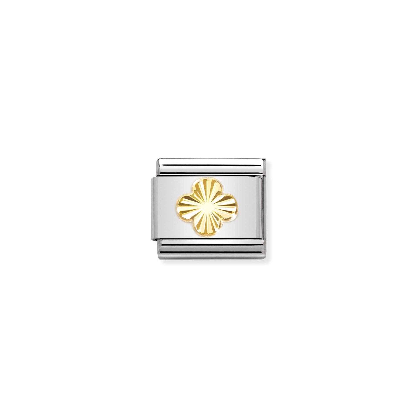 NOMINATION 18k Gold Diamond Coated Four Leaf Clove 030149-52