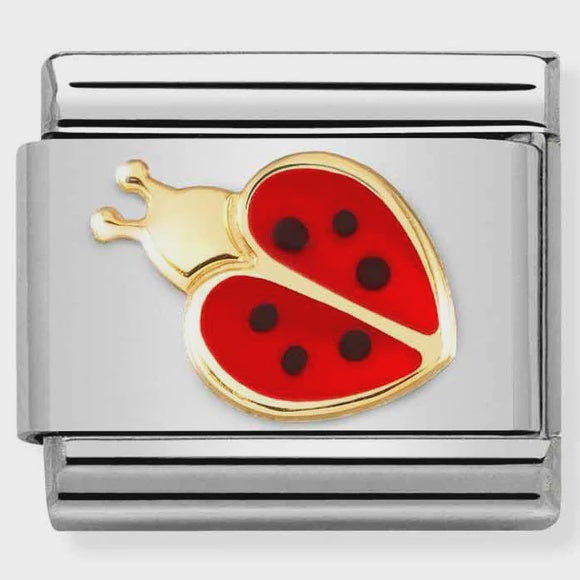 NOMINATION Gold Red & Black Ladybird 030272/69