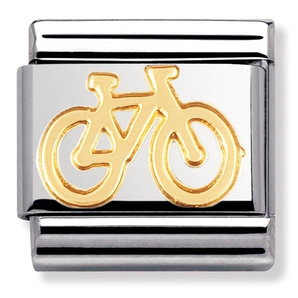 NOMINATION Gold Bike Charm 030108-04