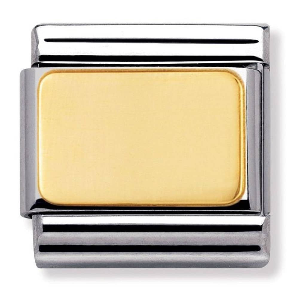 NOMINATION Engravable Gold Charm 030121-01