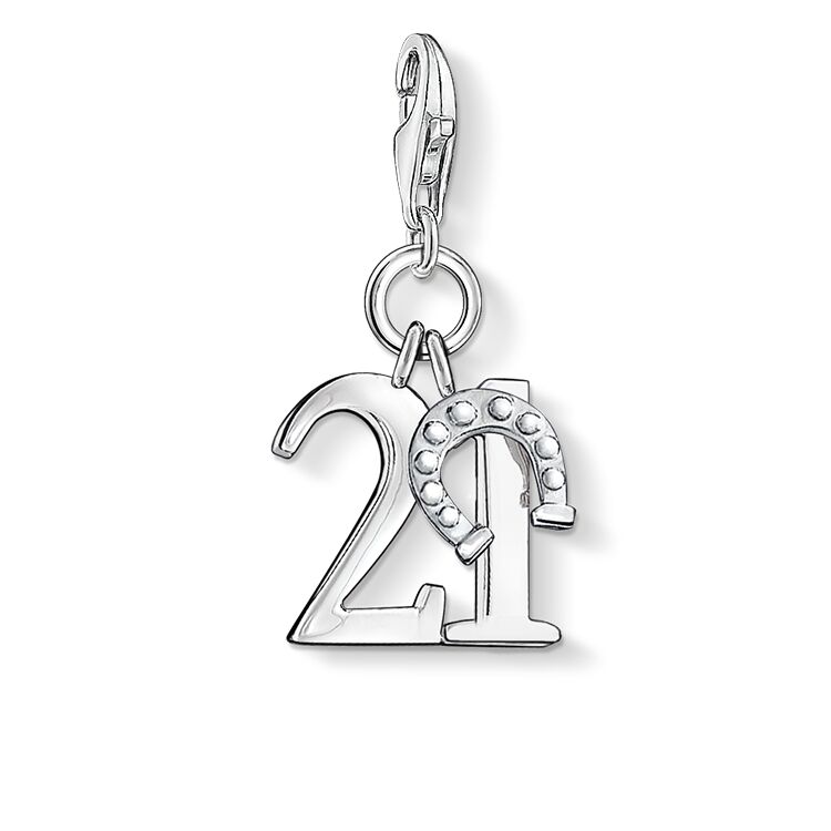 Thomas Sabo Silver Lucky 21 Charm 0460-001-12