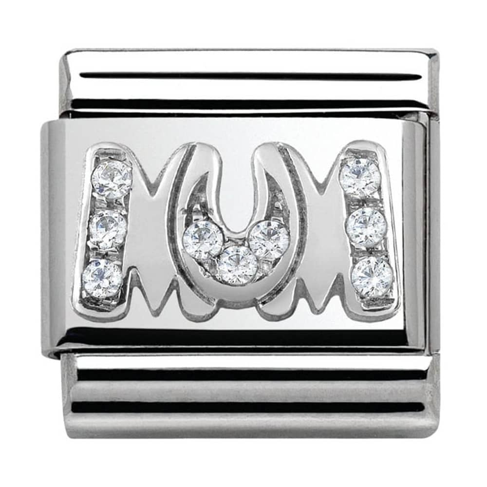 Nomination Pave CZ Mum Charm 330316-08