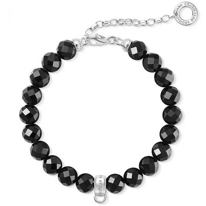 Thomas Sabo Black Obsidian Charm Club Bracelet X0226-840-11-L18-5V