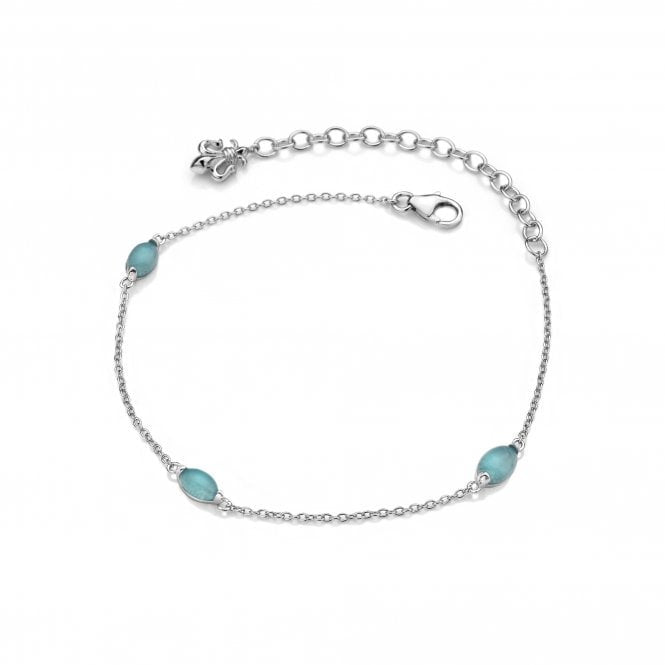 Hot Diamonds Anais Blue Agate Stone Bracelet AB009