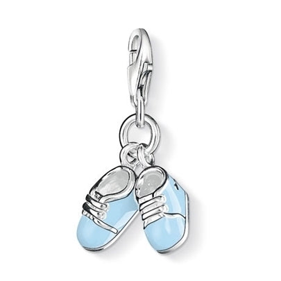 Thomas Sabo Blue Baby Shoes Charm 0822-007-1