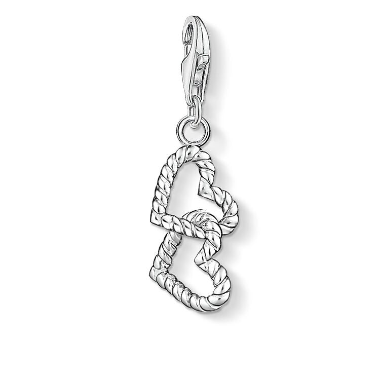 Thomas Sabo Silver Double Heart Charm 0872-001-12