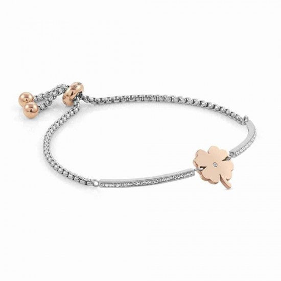 Nomination Milleluci R/G Four Leaf Clover Bracelet 028004-006