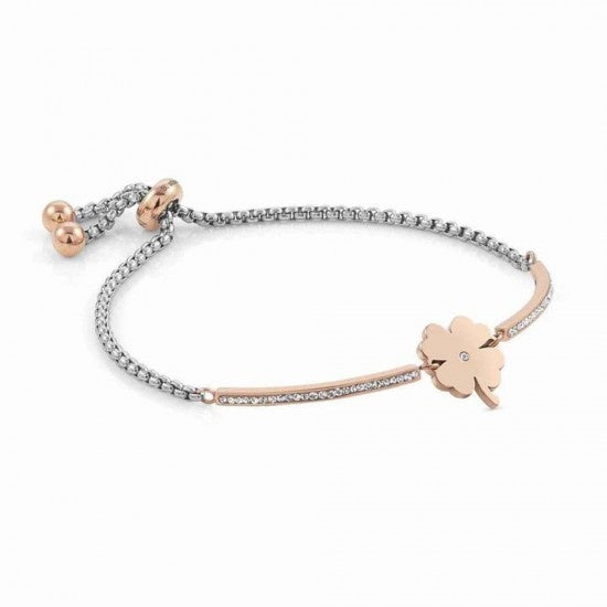 Nomination Milleluci R/G Four Leaf Clover rich version Bracelet 028005-006