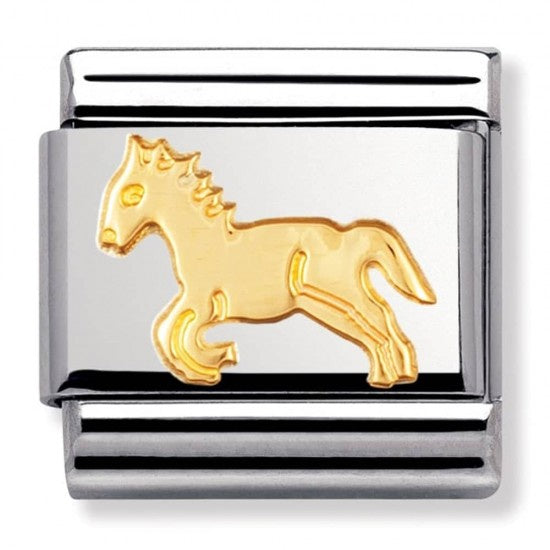 Nomination Charm Horse 18k Gold 030112-09
