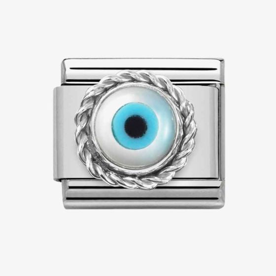 Nomination Silver Greek Eye Charm 330506-18