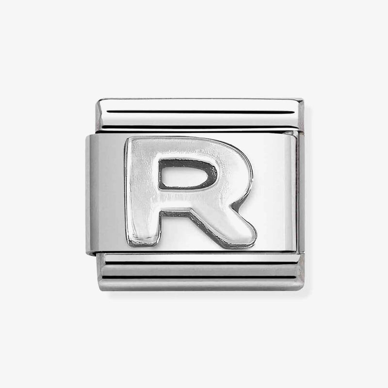 Nomination Composable Classic Link, Letter R Silver 330113/18