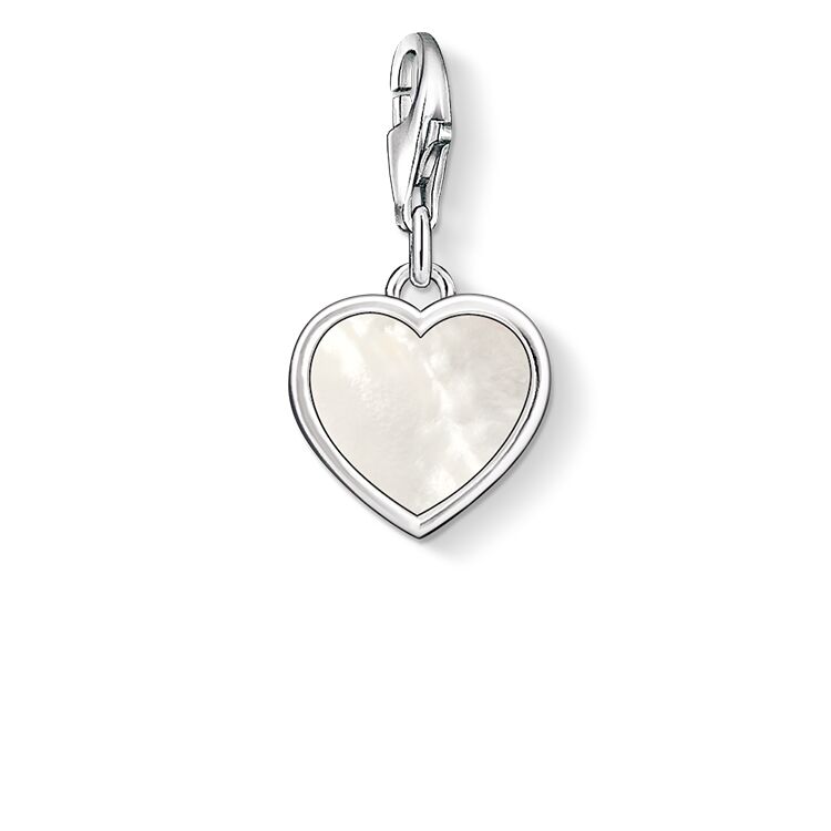 Thomas Sabo Silver Mother of Pearl Heart Charm 0920-029-14