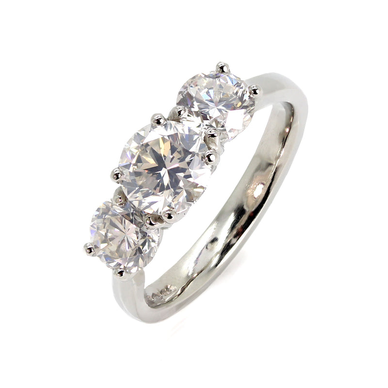 Platinum Trilogy Diamond Ring - ASM1480