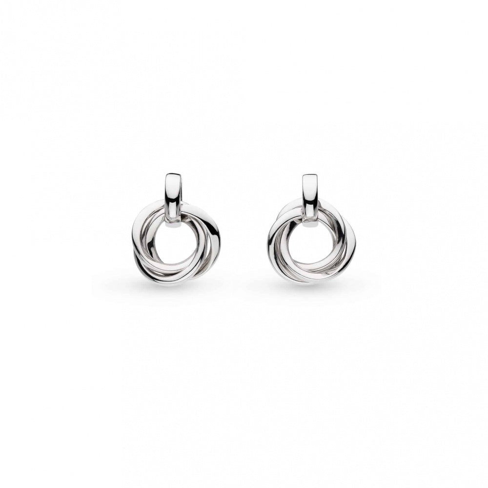 Kit Heath Bevel Trilogy Drop Silver Earrings 6168RP