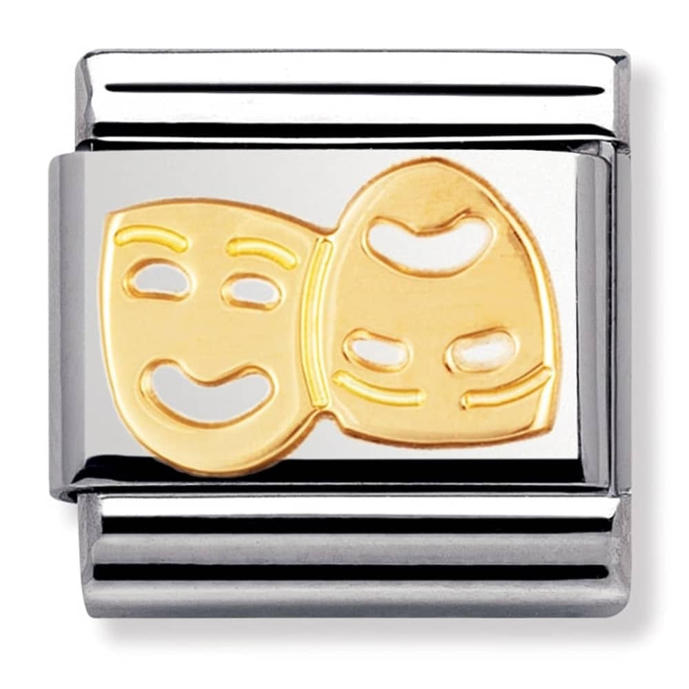 NOMINATION Gold Masks Charm 030110-01