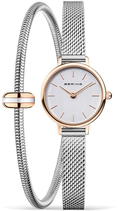 Bering Classic | Gift Set | Silver Dial | Stainless Steel Bracelet 11022-064-LOVELY-2-GWP