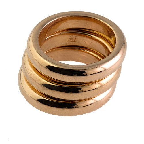 BRONZALLURE Set of 3 Rings WSBZ00097 Size M
