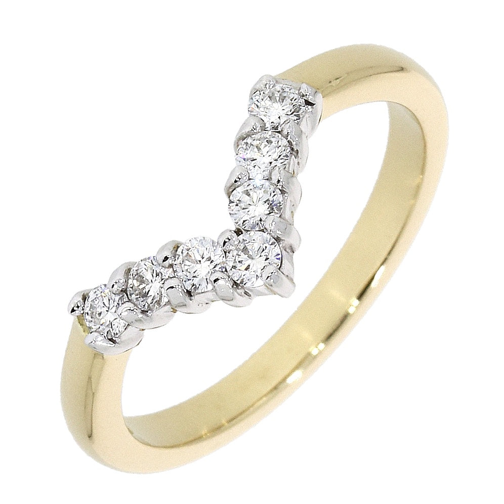 18ct Gold Diamond Wishbone Ring 0.26ct