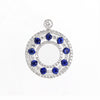 18ct Gold Sapphire & Diamond Pendant