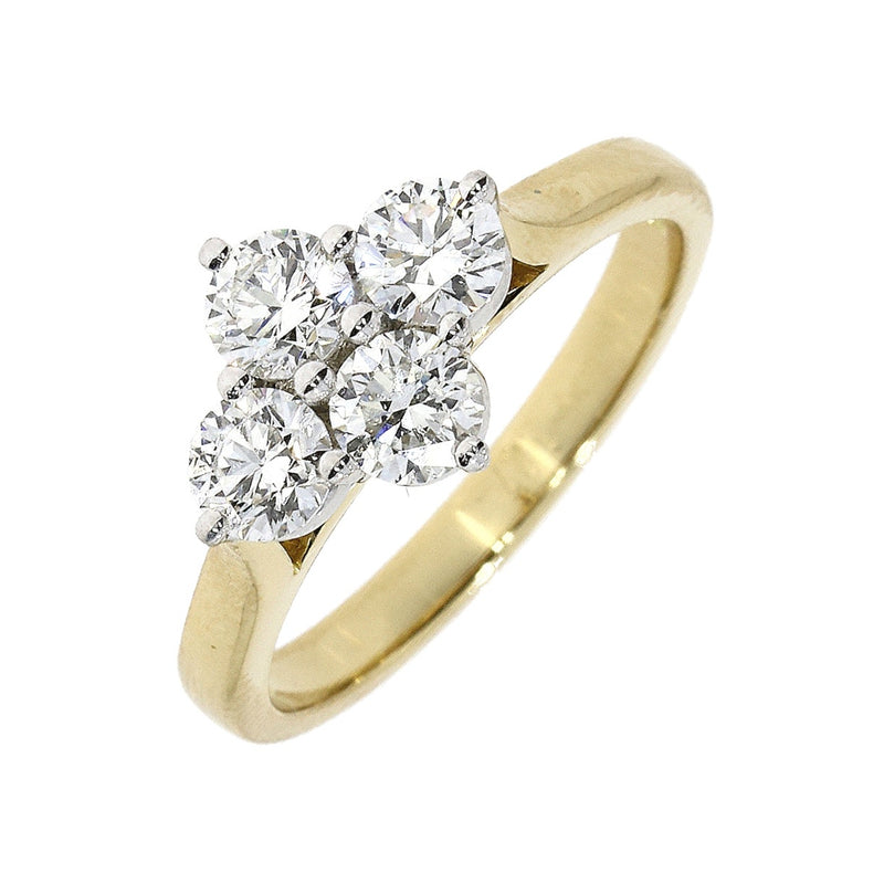 18ct Gold Four Stone Diamond Ring 1.00ct