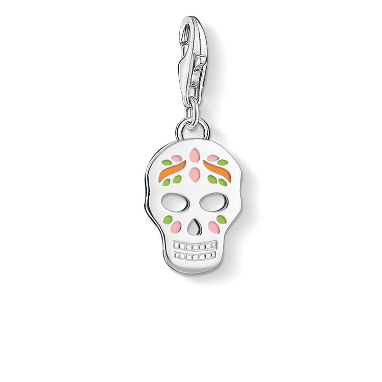 Thomas Sabo Silver Mexican Skull Charm 1436-007-21