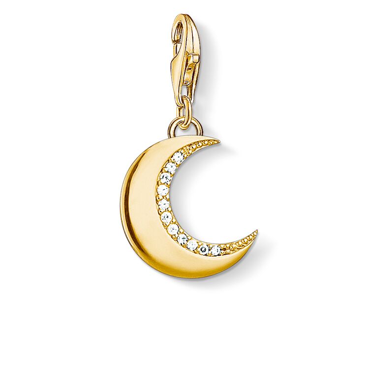 Thomas Sabo Gold Plated Protective Moon Charm 1500-414-14