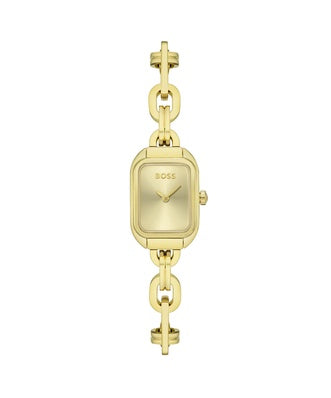 BOSS Gold Tone Ladies Link Bracelet Watch 1502655