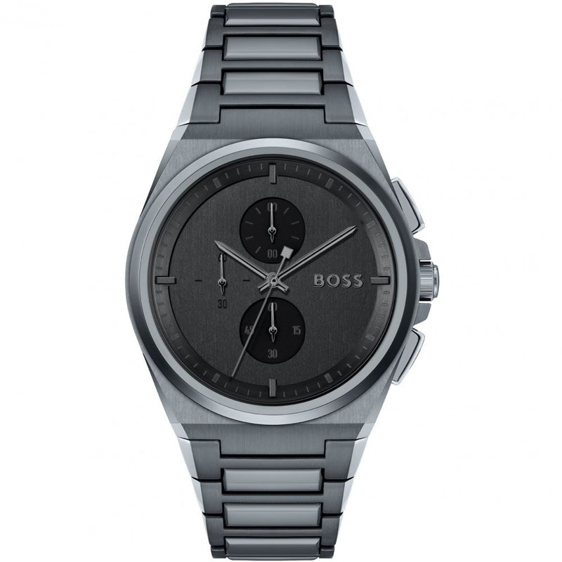 Hugo Boss Steer Grey Steel Watch 1513996