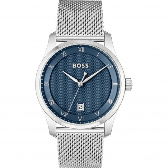 BOSS Gents Principle  Stainless Steel Mesh Bracelet Watch 1514115