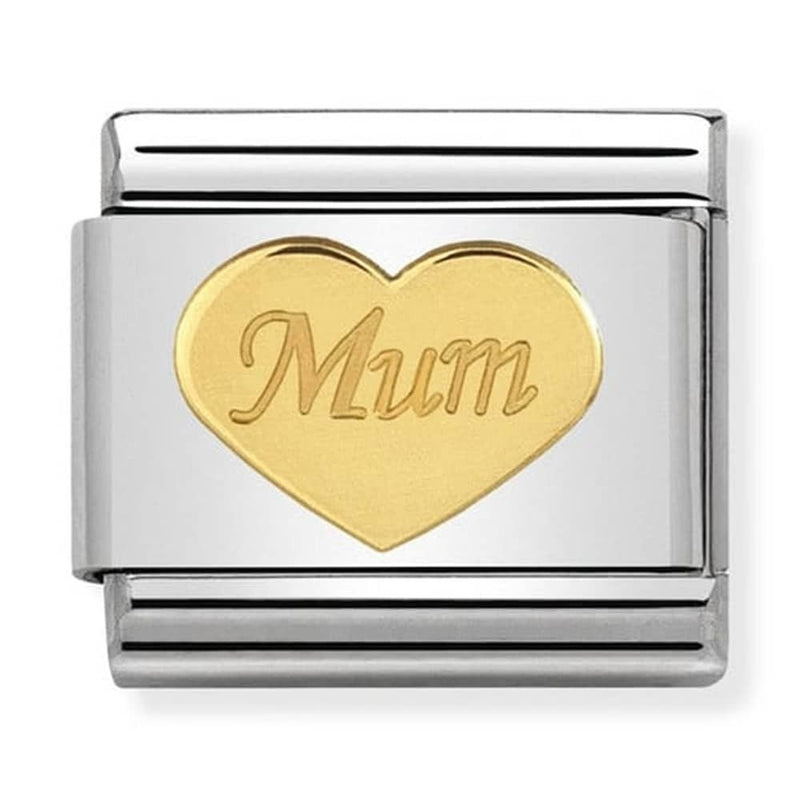 Nomination Gold Mum Heart Charm 030162-38