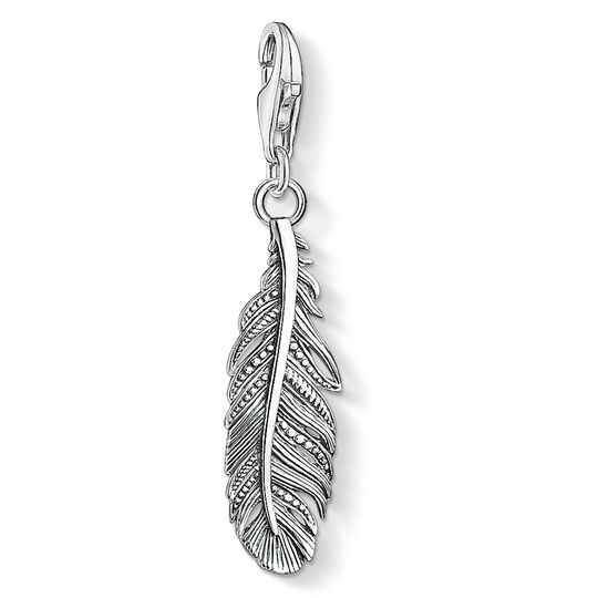 Thomas Sabo Oxidised Feather Charm 1559-637-21