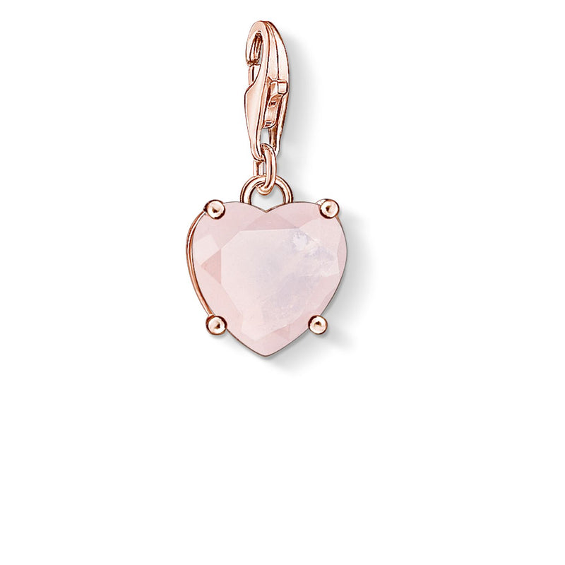 Thomas Sabo Rose Quartz Heart Charm 1565-536-9