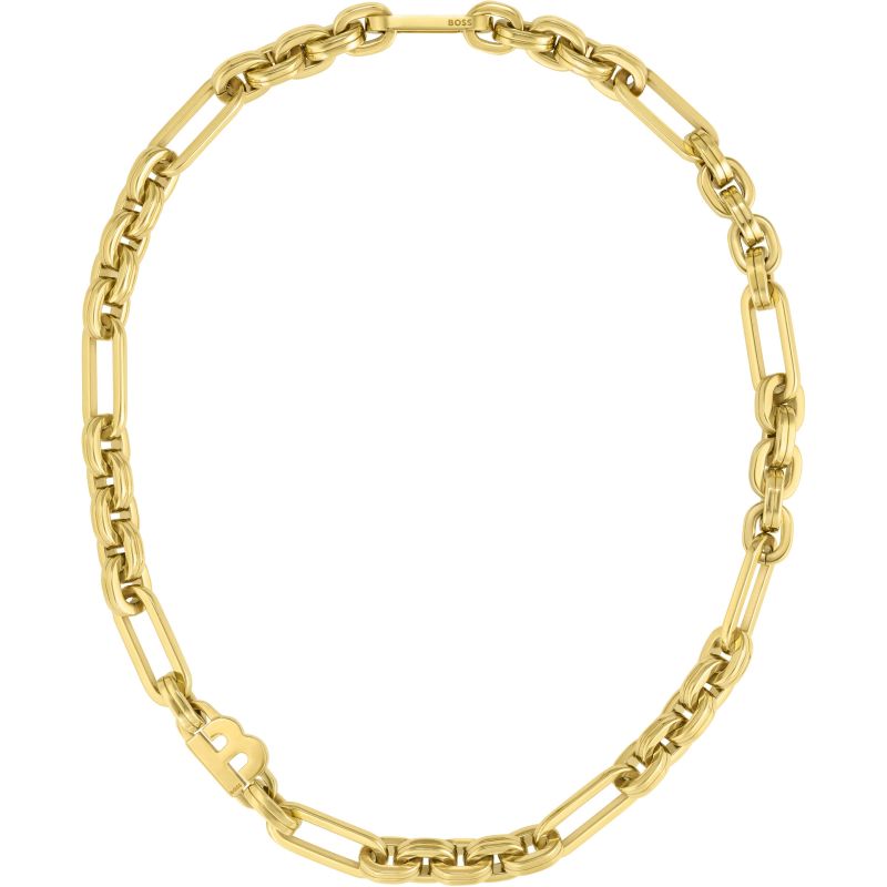BOSS Gold Tone Linked Necklace 1580327