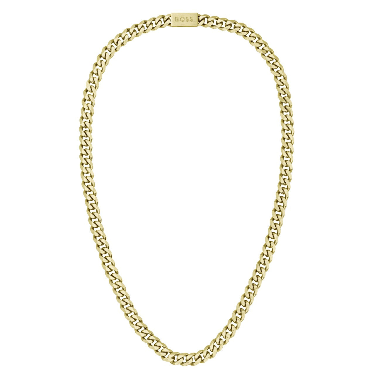 Boss Gents BOSS Chain Light Yellow Gold IP Necklace 1580402
