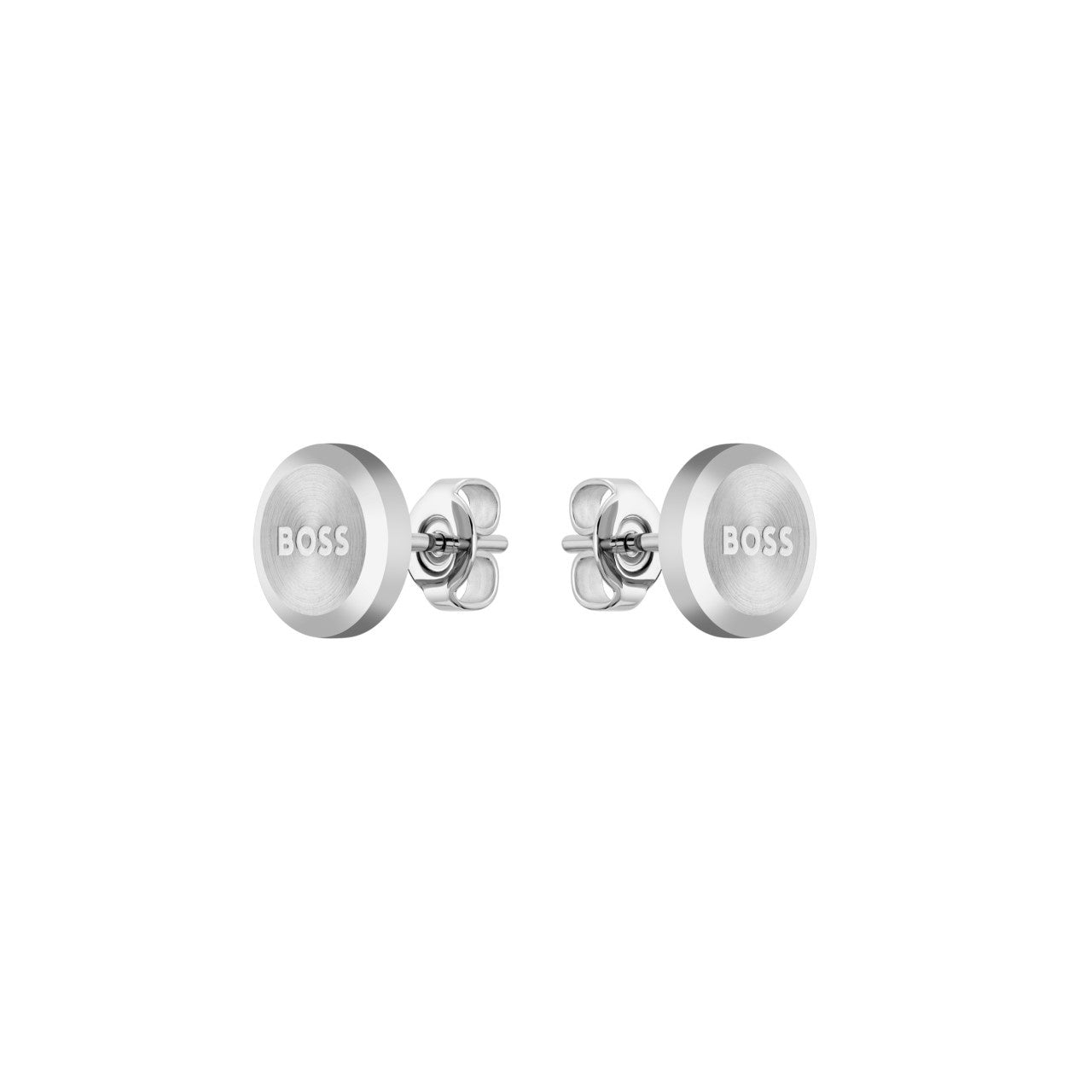 Boss Gents BOSS Yann Stainless Steel Circle Earrings 1580477