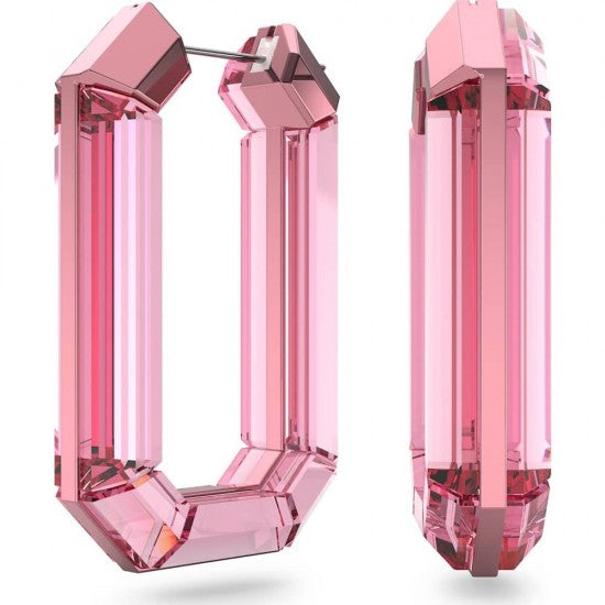 Swarovski Lucent Pink Hoop Earrings 5633955