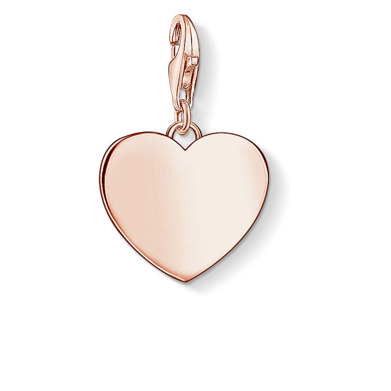 Thomas Sabo Rose Gold Plated Plain Heart Charm 1633-415-40