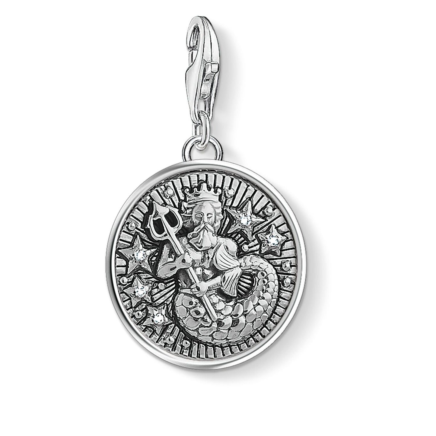 Thomas Sabo Silver Cubic Zirconia Aquarius Charm 1638-643-21