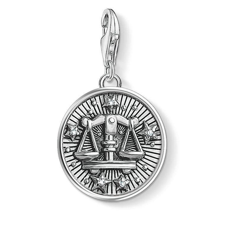 Thomas Sabo Silver Cubic Zirconia Libra Charm 1646-643-21