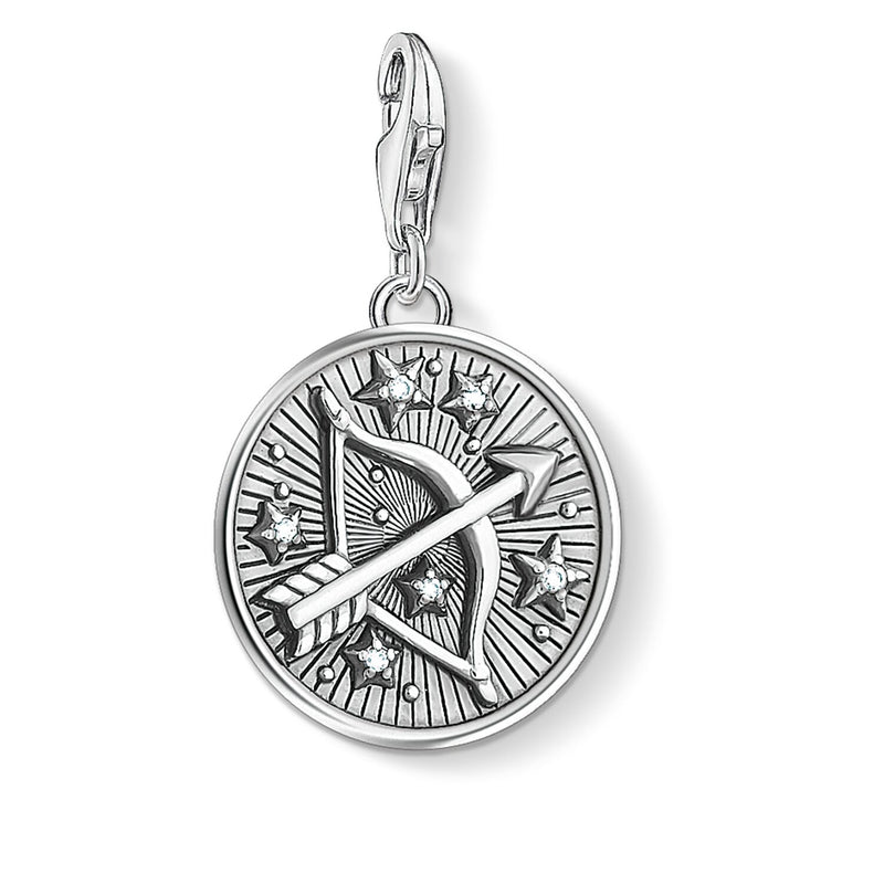 Thomas Sabo Silver Cubic Zirconia Sagittarius Charm 1648-643-21